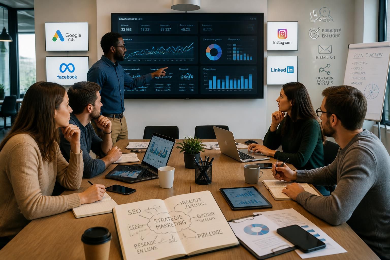 découvrez ce qu'est le marketing digital, ses objectifs et les principales stratégies utilisées pour promouvoir une marque ou un produit en ligne.