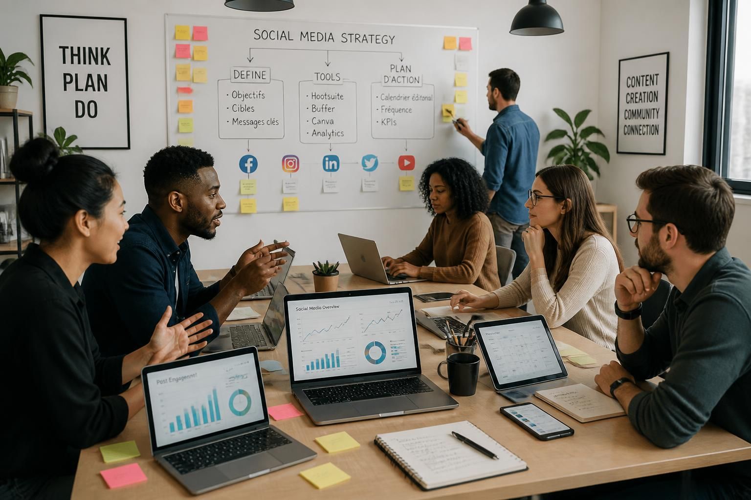 découvrez le social media marketing : définition, outils essentiels et élaboration d'un plan d'action efficace en agence pour booster votre présence en ligne.